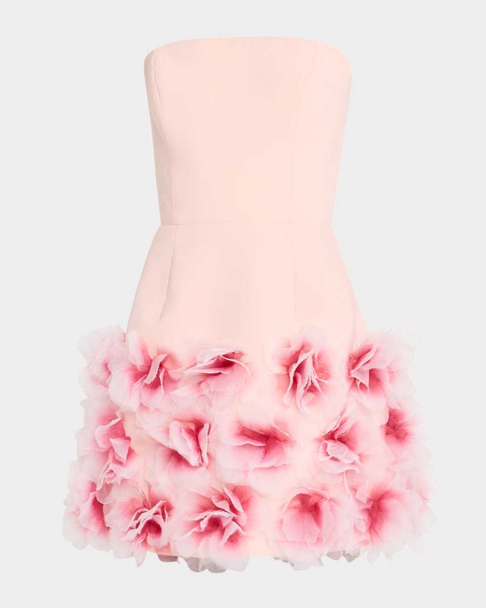Holly Strapless Rosette Mini Dress